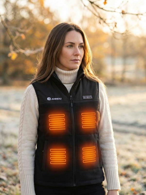 Anniou Women's Heated Fleece Vest
