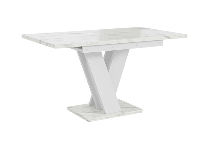 PHD Furniture MASIV Extendable Dining Table 120–160cm – White Bianco Marble Effect