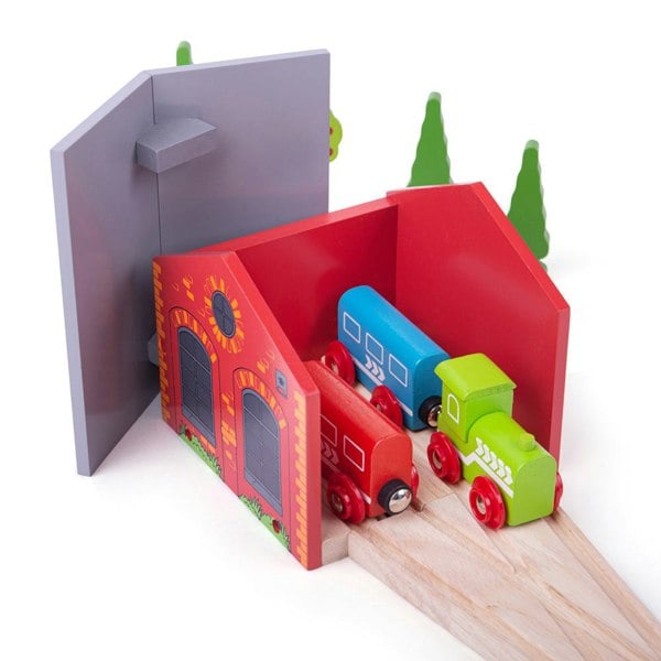 Bigjigs Rail Double Engine Shed