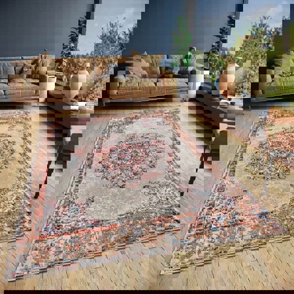 The Rugs Modern Orient Medallion Design Rug - Elegant Rugs