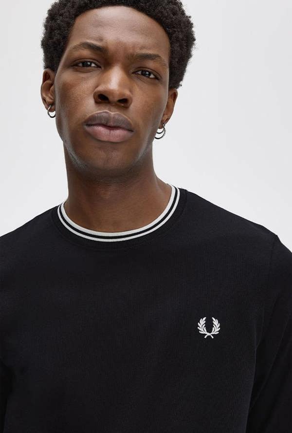 Fred Perry Men's Long Sleeve Twin Tipped T-Shirt