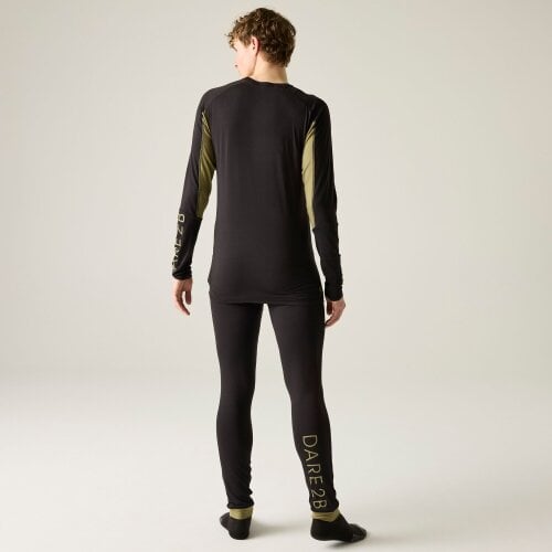 Dare 2B Mens Exchange III Base Layer Set - Black/Martini Olive