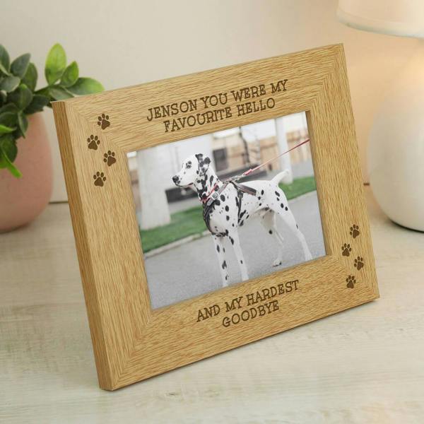 Personalised Pet Picture Frame - alternative angle
