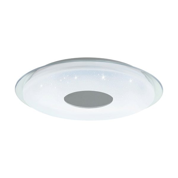 EGLO Lanciano-Z Smart White Steel Flush Ceiling Light