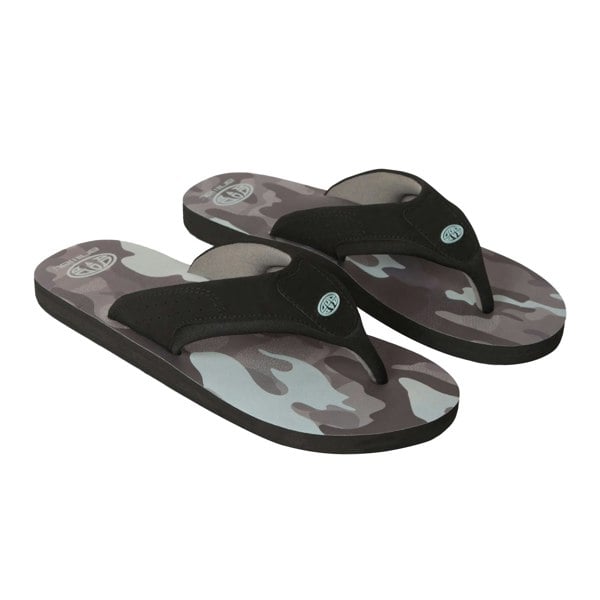 Animal Mens Jekyl Recycled Flip Flops - Medium Grey