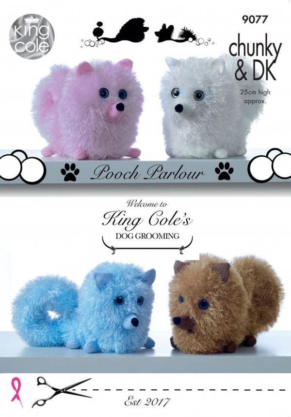 King Cole Tinsel Knitting Pattern 9077, Toys - Advanced