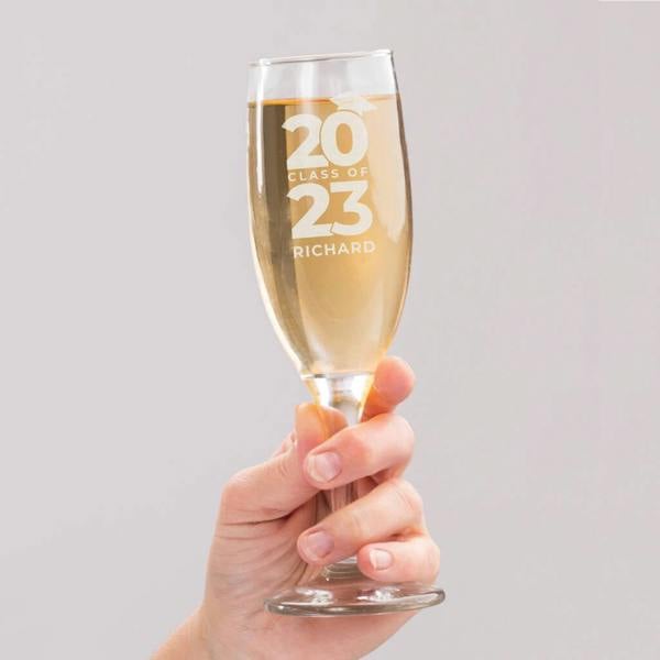 Personalised 'Class Of' Graduation Flute - lifestyle shot