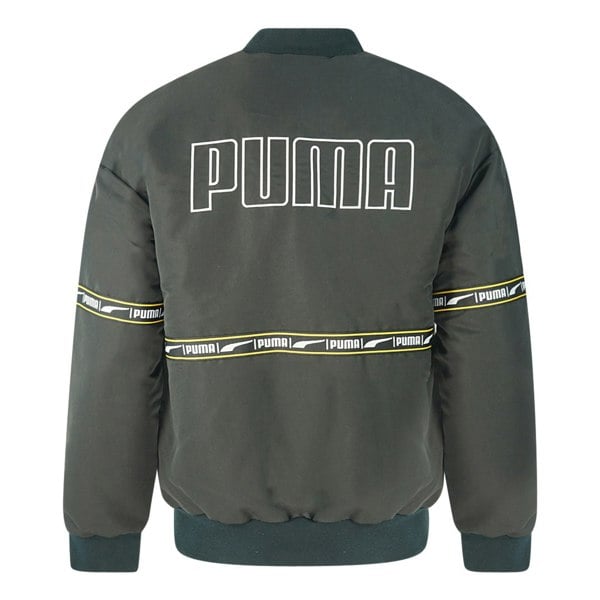 Puma Check Heavy Bomber Jacket - Black