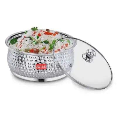 AVIAS INDUS 20G HAMMERED FOOD SERVER MEDIUM