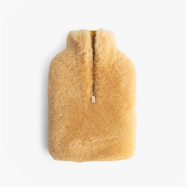 HOS Sheepskin IRIS Sheepskin Hot Water Bottle Cover Sheepskin Hot Water Bottle   in  Brown