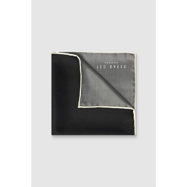 Ted Baker Black Contrast Pocket Square