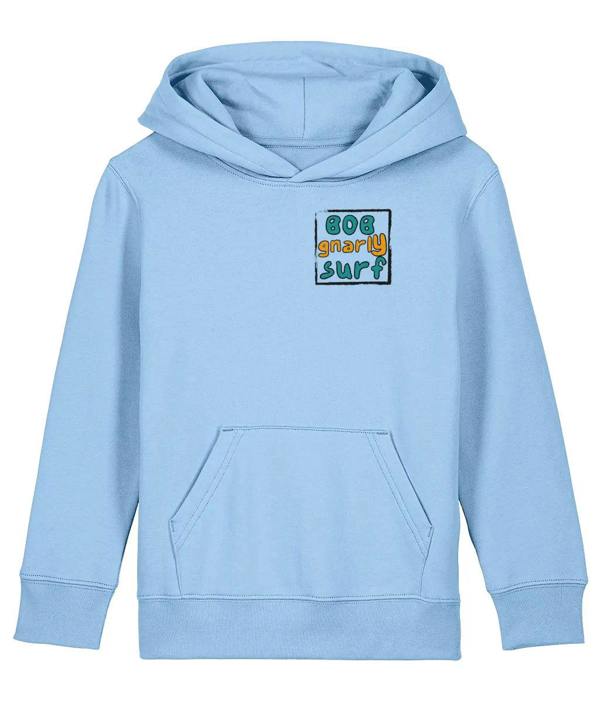 Bob Gnarly Surf Grom Kids Hoodie - Blue Soul