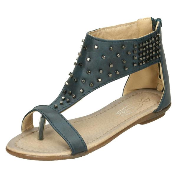 Spot On Girls Spot On Toepost Studded Gladiator Sandal