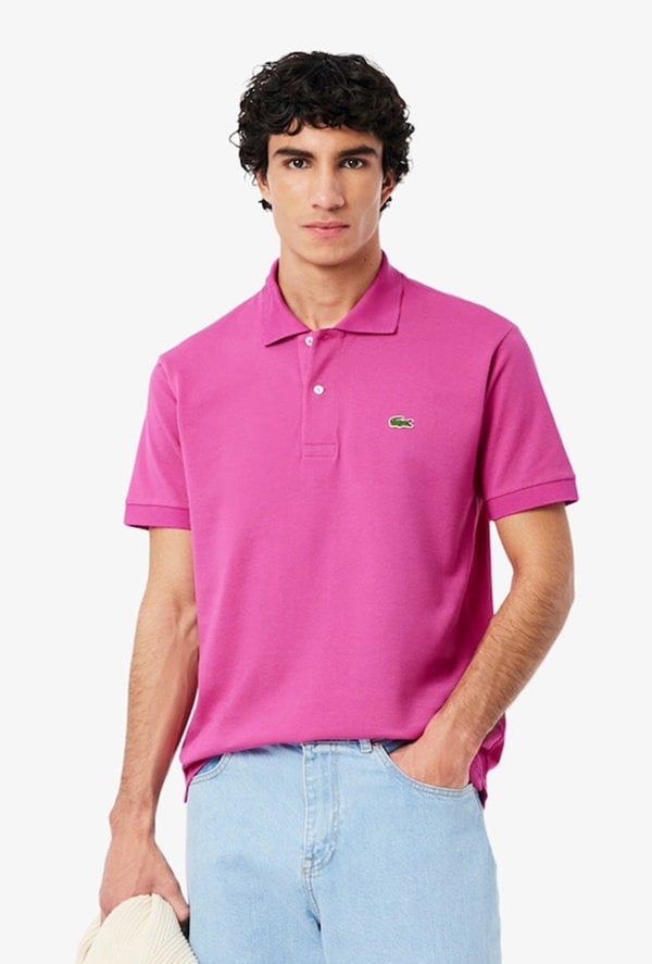 Lacoste Men's Classic Fit L.12.12 Original Polo Shirt - Pink