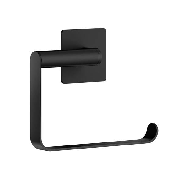 Black stainless steel toilet roll holder