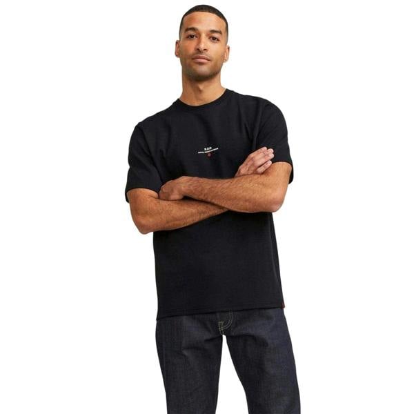 Jack And Jones Mens Royal Denim Division T-Shirt - Black - 