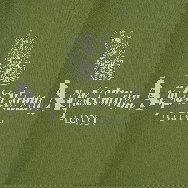 Aquascutum ACTIVE BIG LOGO HOODIE FW23 SW001 27 Green Hoodie Mens S