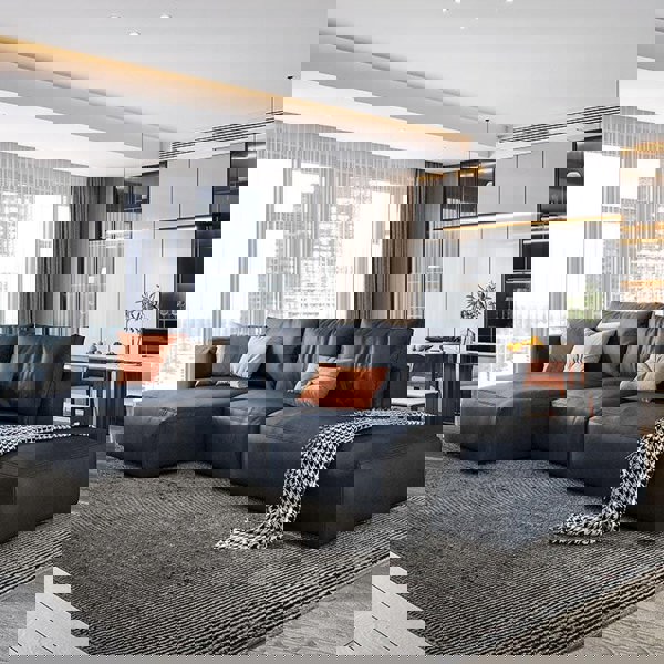 Samona Three Seater Sofa, Modular Sofa, Leathaire-Weilai Concept-Weilai Concept