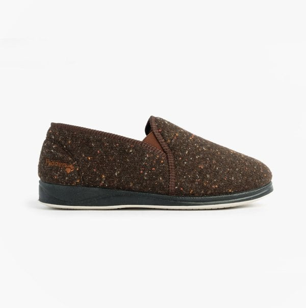 Padders ALBERT Mens Full Slipper Slippers Brown