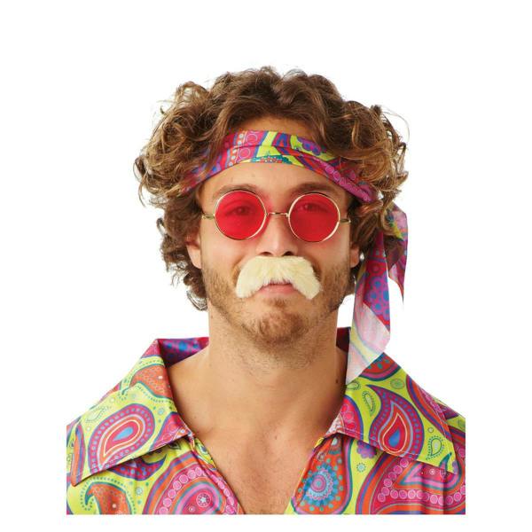 Bristol Novelty Mens 70´s Moustache - Blonde - 