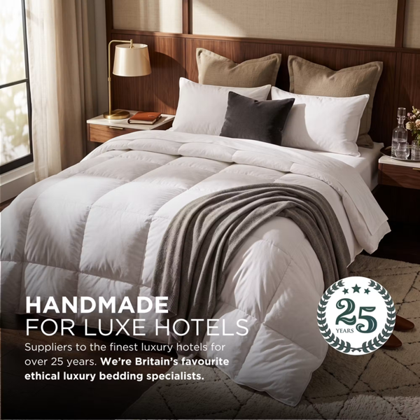 HOMESCAPES Luxury Like Down Super Microfibre All Seasons 13.5 Tog Duvet