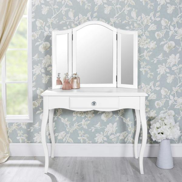 Statement Furniture Romance 3-Way Dressing Table Mirror. Large Tabletop Mirror