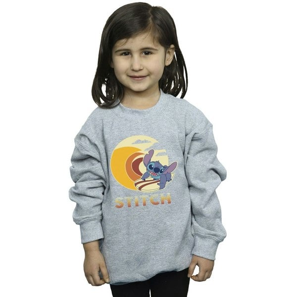 Disney Girls Lilo & Stitch Summer Waves Sweatshirt - Sports Grey