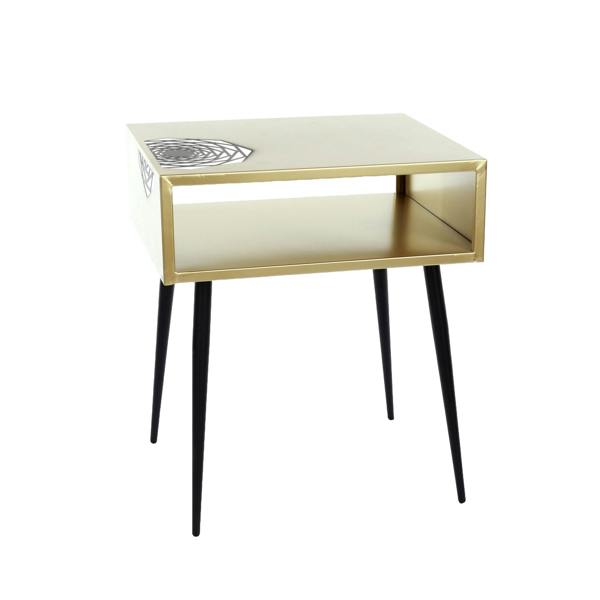 Core Products Set of 2 Galaxy Metal Bedside Tables with Undershelf