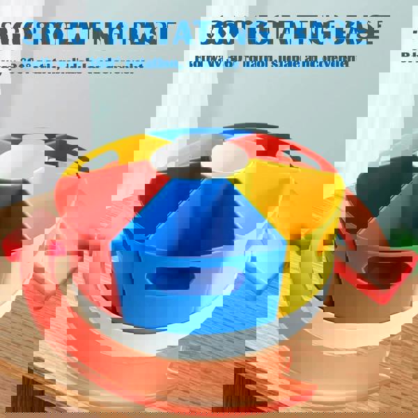 MANTRARAJ Desk Organiser 360 Degree Rotating Pen Holder Stand Table Top Organisers With 7 Compartments