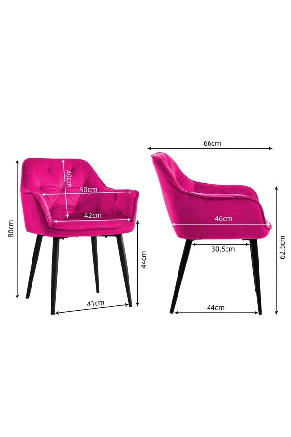 Groundlevel Set of 2 Velvet Upholstered Dining Chairs