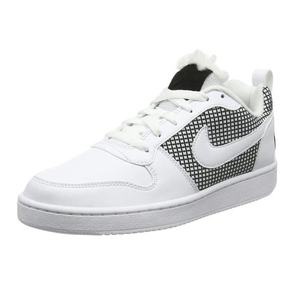 Nike Womens/Ladies Court Borough Leather Trainers - White/Black - 