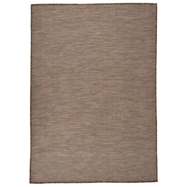 Berkfield Outdoor Flatweave Rug 160x230 cm Brown