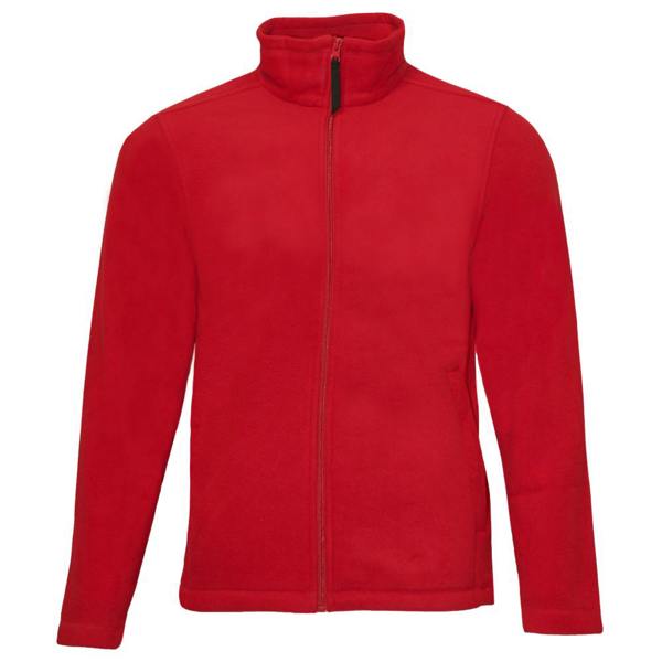 Regatta Mens Plain Micro Fleece Full Zip Jacket (Layer Lite) - Classic Red - 