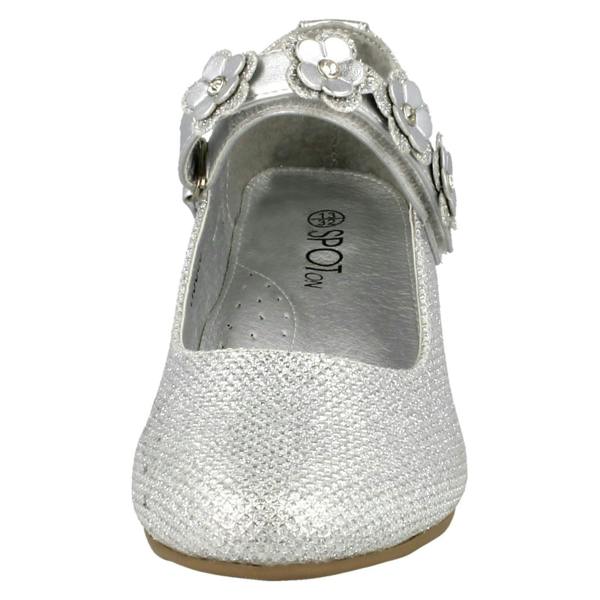 Spot On Girls Spot On Glittery Mid Heel Party Shoes