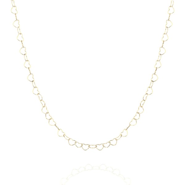 Love Heart Sterling Silver Chain Necklace - Spero London