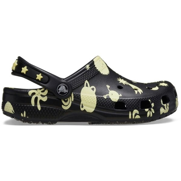Crocs Classic Graphic Thermoplastic Black Loafers