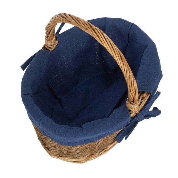 Small Country Oval Shopping Basket