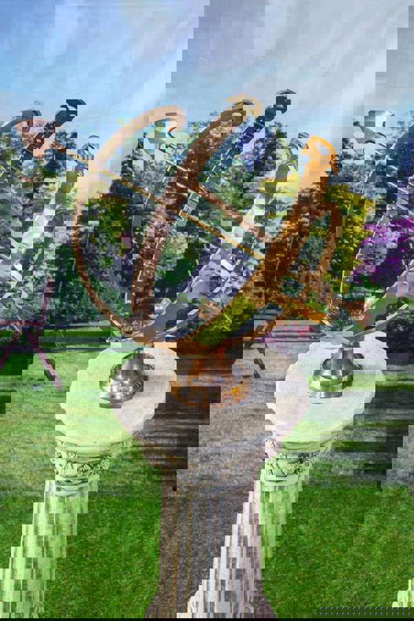 Solid Brass Armillary and Column