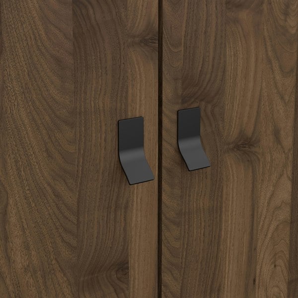 Furniture To Go Ry Wardrobe 3 doors + 3 drawers in Matt Black Walnut