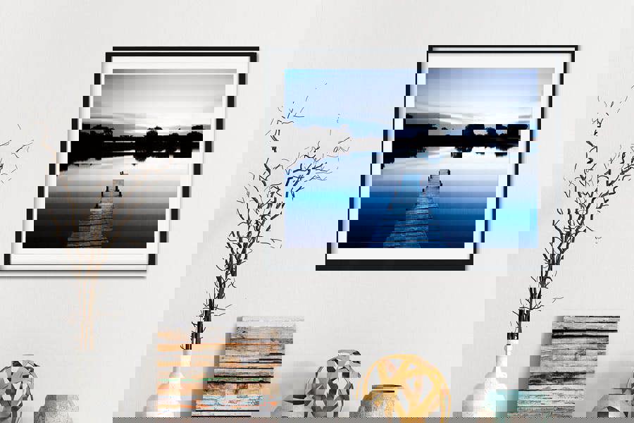 blue lake fine art print