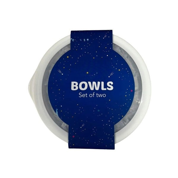 Boost Plastic Polypropylene Round Microwave Food Bowl with Clear Lid Set of Two