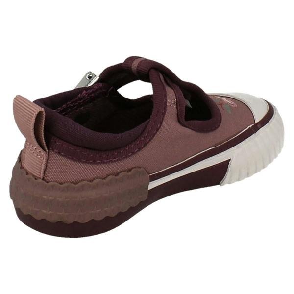 Clarks Girls Clarks Canvas T-Bar Foxing Pet T