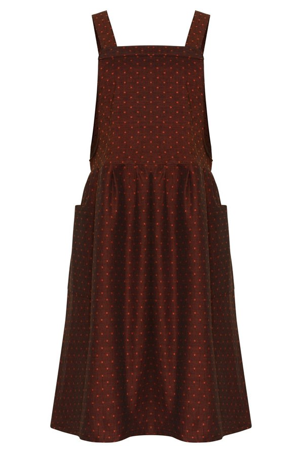 Bo Carter Candy Dress - Burgundy Dots