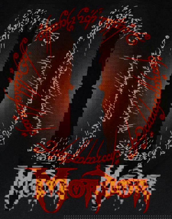 Lord Of The Rings Mens Black Mordor Short Sleeved T-Shirt