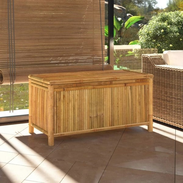 Berkfield Garden Storage Box 110x52x55cm Bamboo