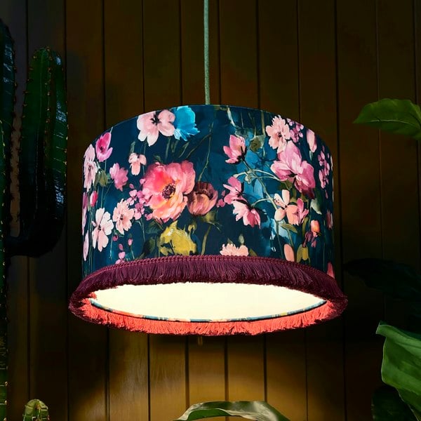 Love Frankie Woodstock Lampshade kingfisher no lining