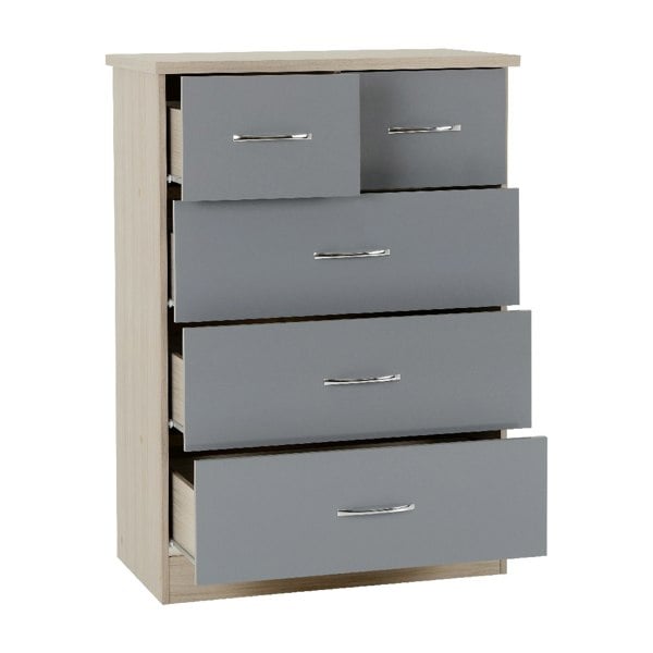 Seconique Nevada 4 Door Wardrobe 4 Piece Bedroom Set