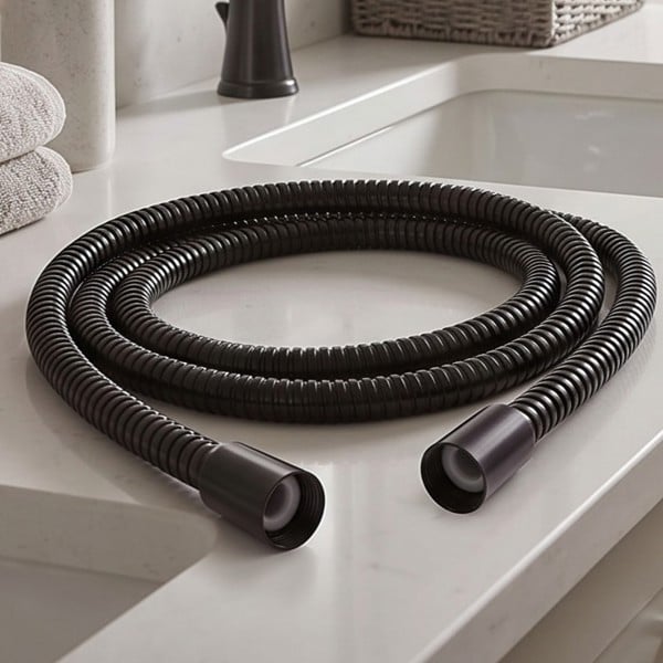 Blue Canyon Black 1.5m Stainless Steel Shower Hose