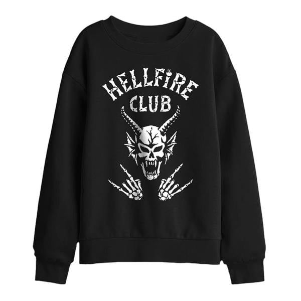 Stranger Things Childrens/Kids Hellfire Club Bones Sweatshirt - Black - 