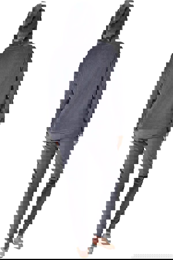 Camille Charcoal Supersoft Velour Loungewear Pyjama Set